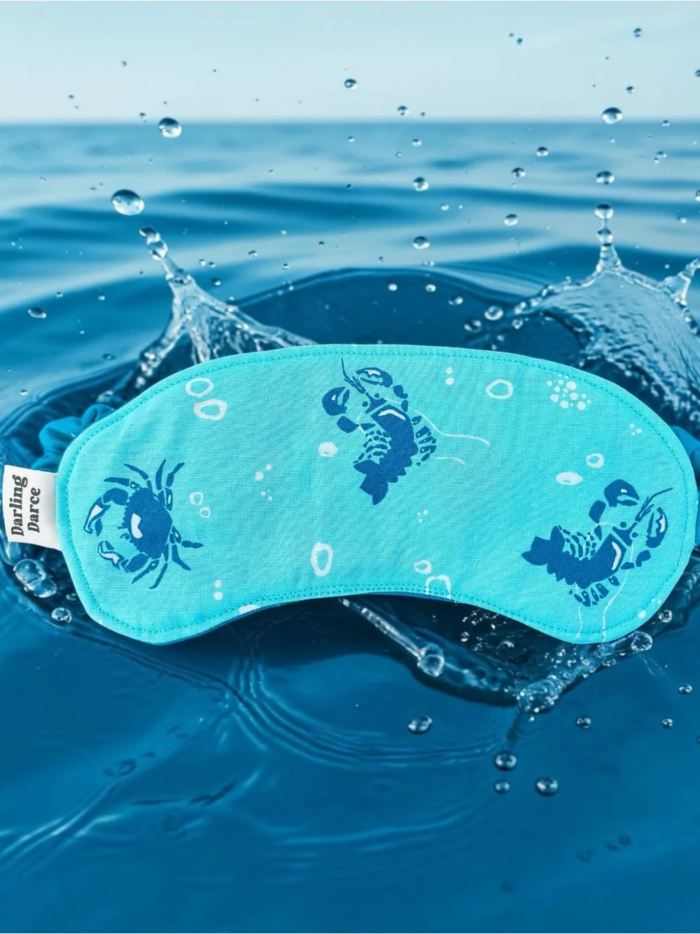 Blue Crab Theme Kids Sleep Mask